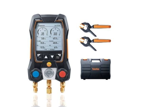 testo 550s Akıllı Dijital Manifold Seti (0564 5502)