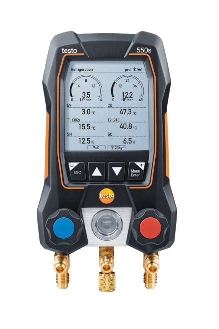 testo 550s Akıllı Dijital Manifold Seti (0564 5502)