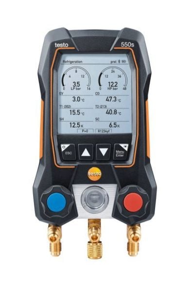 testo 550s Akıllı Dijital Manifold Seti (0564 5502)