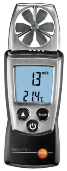 testo 410-1 cep tipi pervane hava hızı ölçer, anemometre