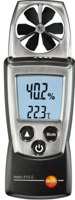 testo 410-2 cep tipi pervane hava hızı ölçer, anemometre