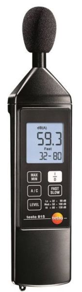 testo 815 Gürültü Seviyesi Ölçüm Cihazı