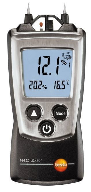 testo 606-2 malzeme, ahşap nemi ölçer (ortam sıcaklık ve nem ölçümü ile birlikte)