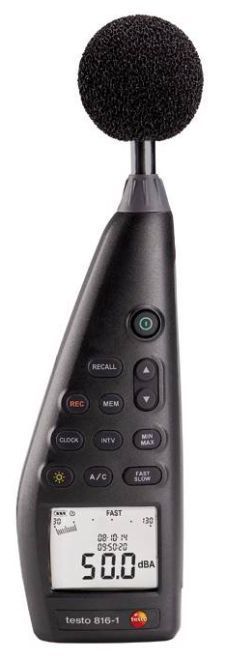 testo 816-1 gürültü, ses ölçer, desibel metre