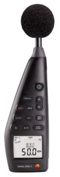 testo 816 gürültü, ses ölçer, desibel metre