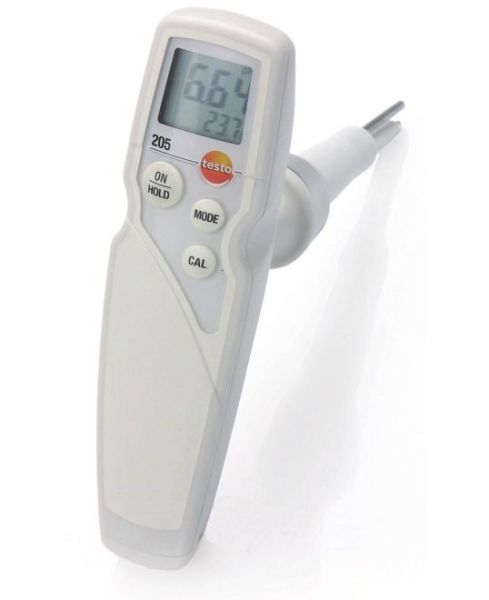 Testo 205 El Tipi Gıda Ph/Sıcaklık Ölçüm Cihazı