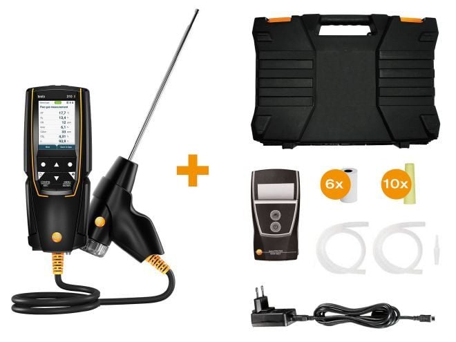 testo 310 II Yazıcılı baca gazı analiz cihazı (O₂, CO)
