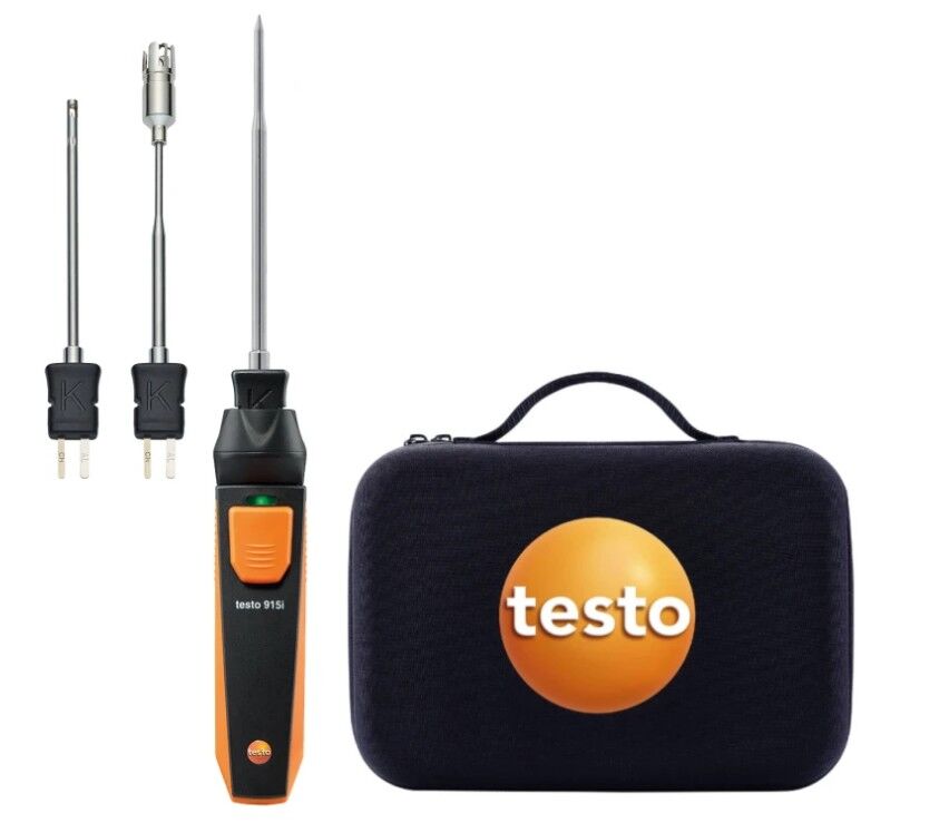 testo 915i Set | Kablosuz Akıllı Sıcaklık Ölçüm Seti
