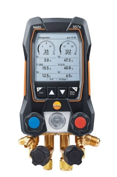 testo 557s Akıllı Dijital Manifold Hortumlu Set