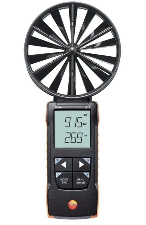 testo 417 App bağlantılı 100mm pervane anemometre