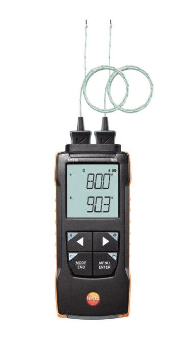 Testo 922 Uygulama Bağlantılı TC K Tipi için Fark Sıcaklık Ölçer