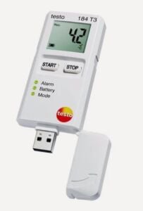 testo 184 t3 Nakliye izleme amaçlı, USB tip sıcaklık kaydedici, datalogger