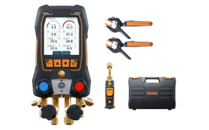 testo 558s Akıllı Vakum Seti - Kablosuz sıcaklık ve vakum problarına sahip akıllı dijital manifold