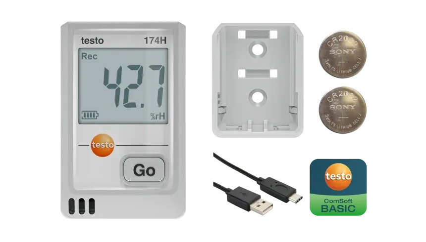 Testo 174H Mini Sıcaklık ve Nem Kayıt Cihazı