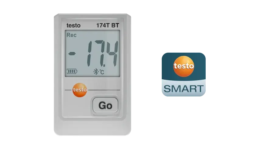 testo 174T BT Bluetooth ve mobil aplikasyon özellikli mini sıcaklık kaydedici