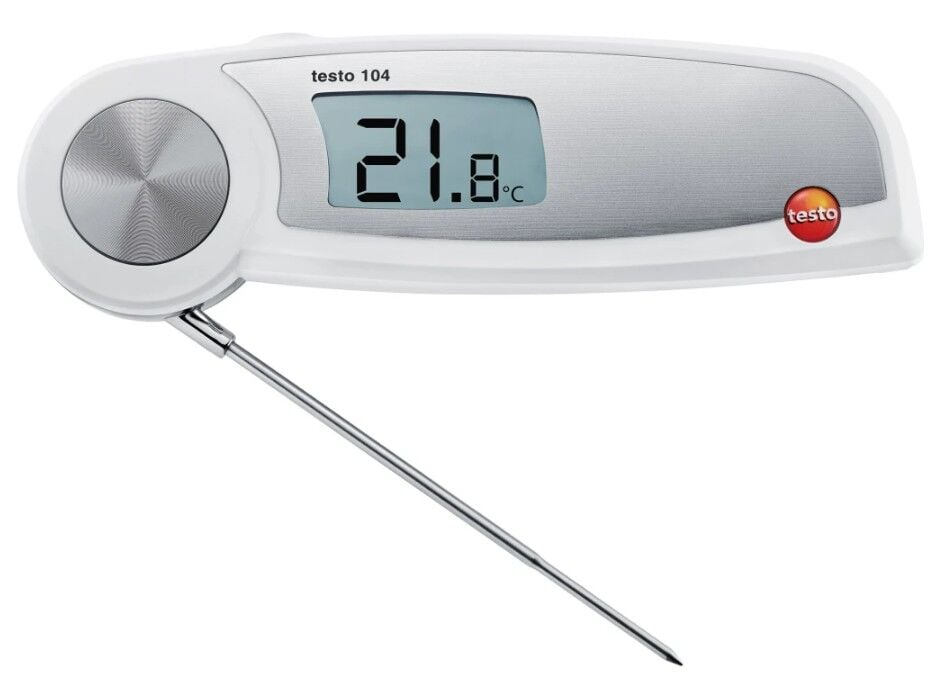 Testo 104 Su Geçirmez Katlanabilir Sıcaklık Ölçer