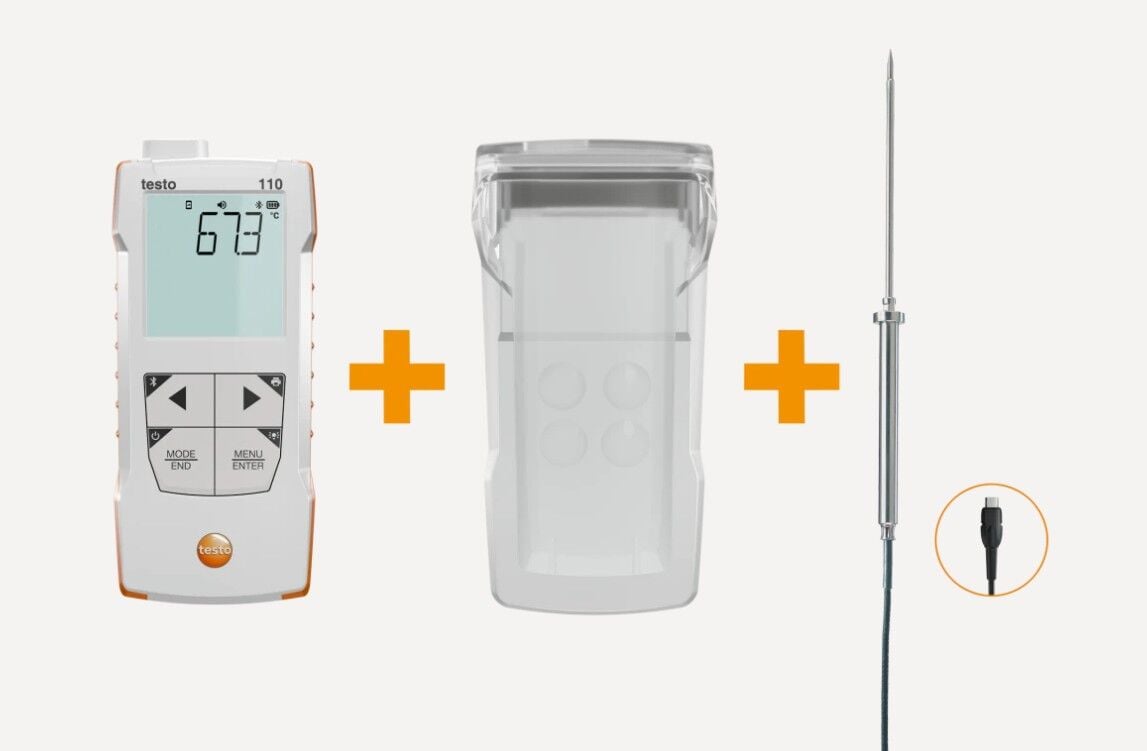 testo 110 Food Gıda Sıcaklık Ölçüm Seti